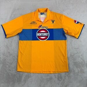 Rare Vintage Tigres UANL Soccer Atletica Home Jersey Men XL 2000's Authentic Y2K
